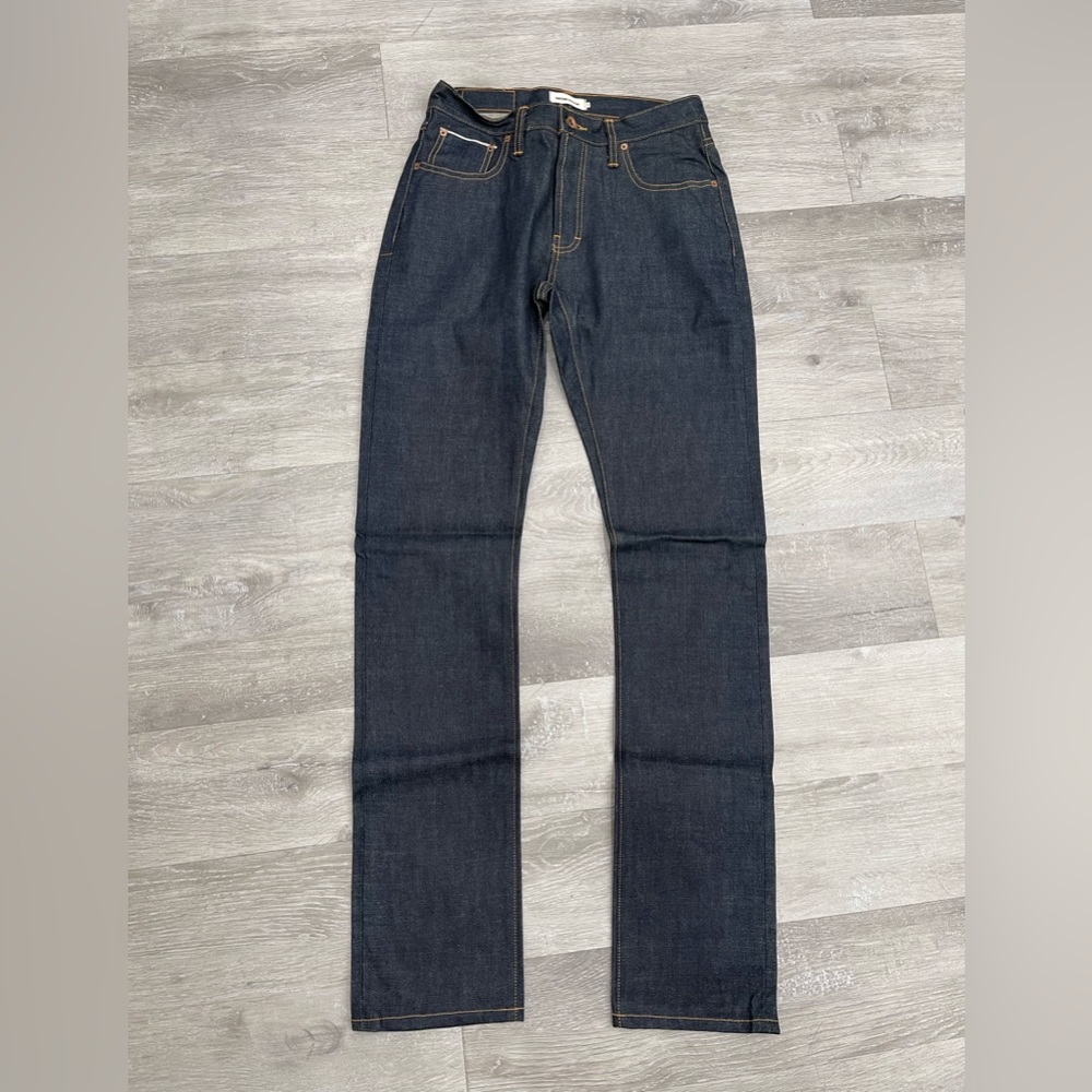 Taylor Stitch Selvage Blue Denim Slim Jeans Button Fly Men Size 30 X 34